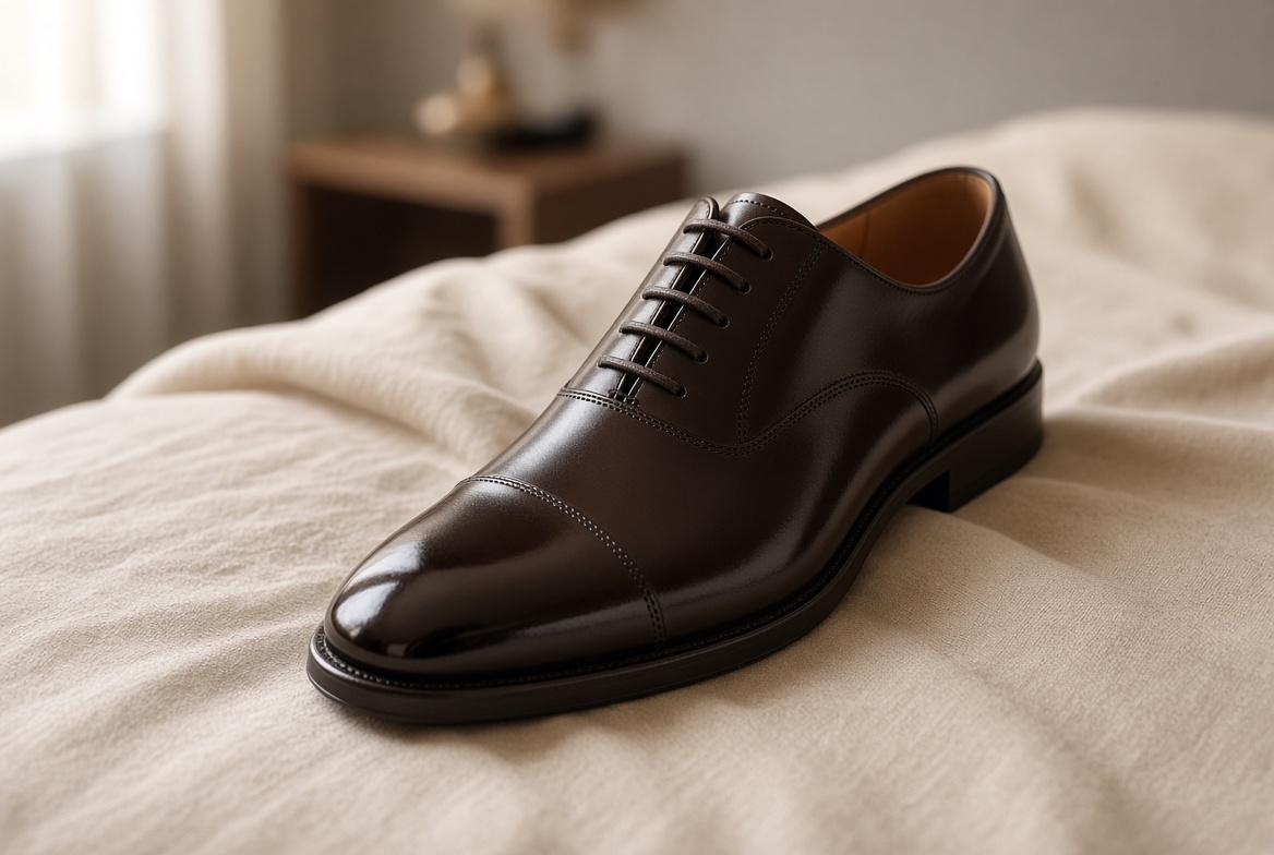 The same style of shoe after professional care